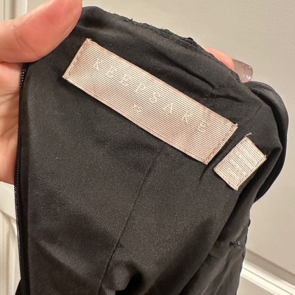 KEEPSAKE the Label Black Sleeveless V-Neck Mini Dress with Front Zip - Picture 2 of 5